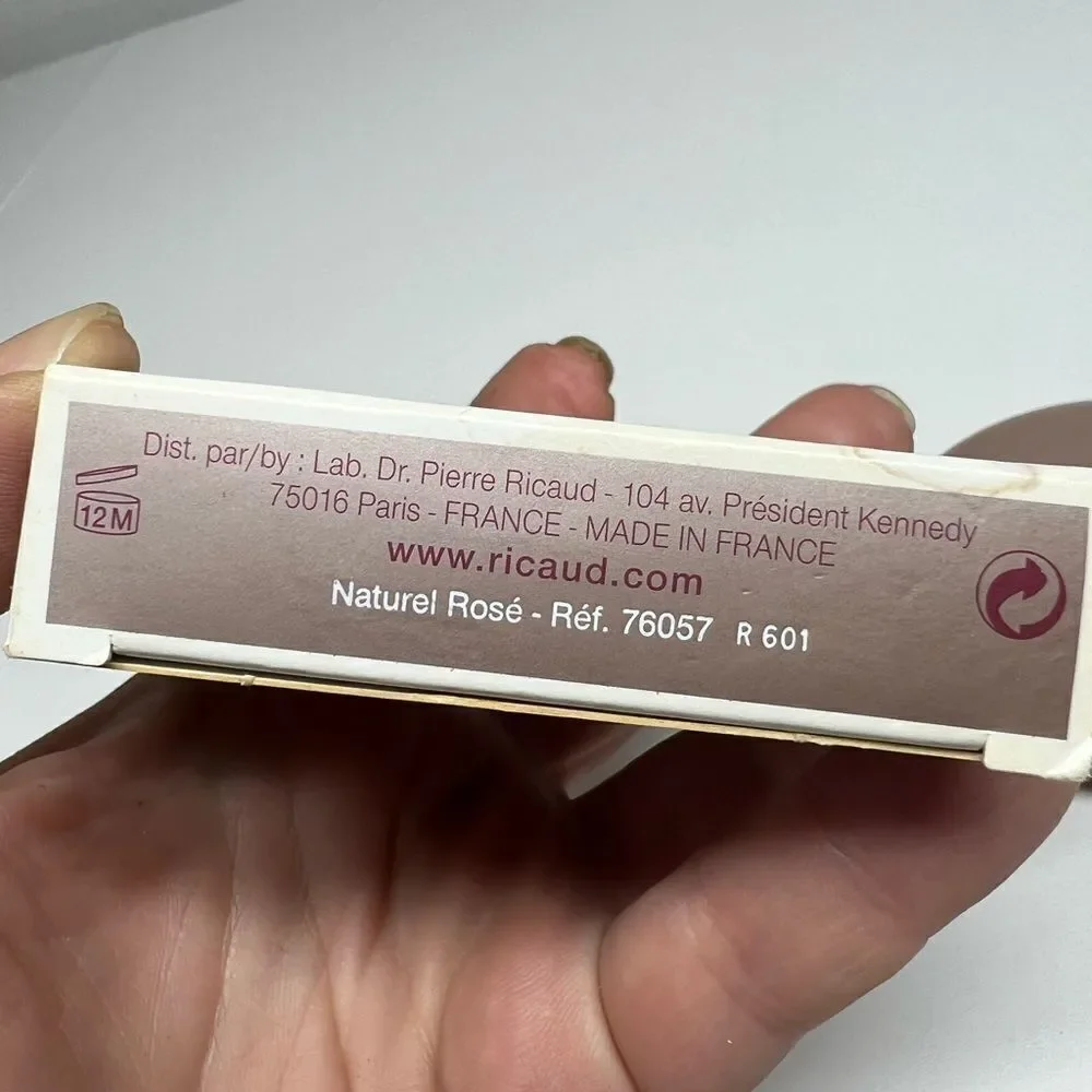 Dr. Pierre RICAUD Pressed Powder NWT Natural Rose Made in France